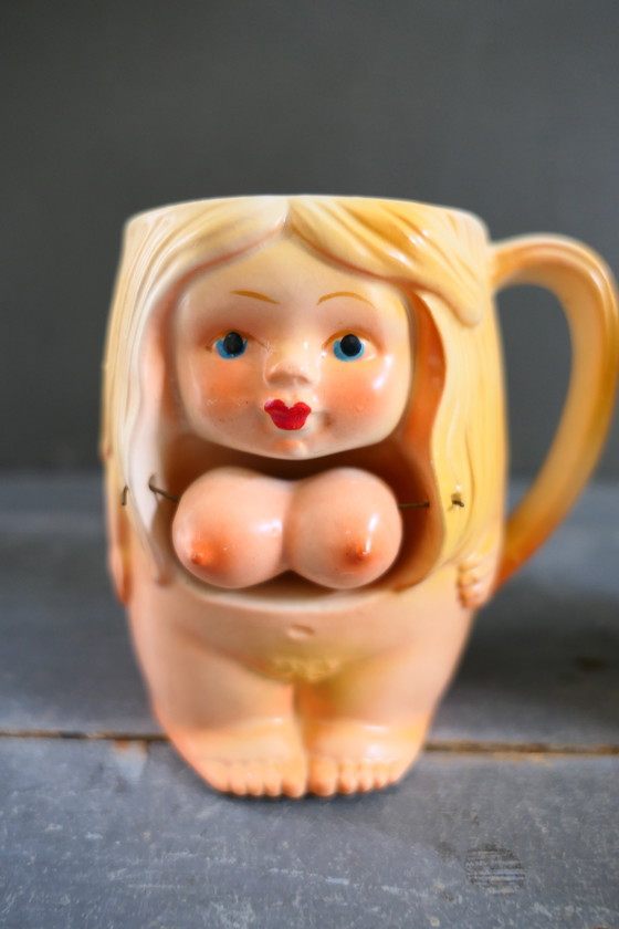 Image 1 of Vintage Adam & Eve Mugs Japan