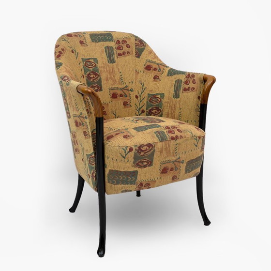 Image 1 of Paire de fauteuils italiens Giorgetti « Progetti », années 1980