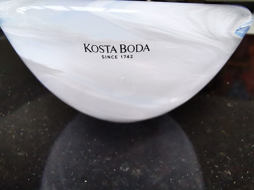 Anna Ehrner for Kosta, Atoll tealight holder white color nuances