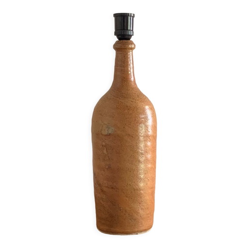 Vintage table lamp in glazed stoneware