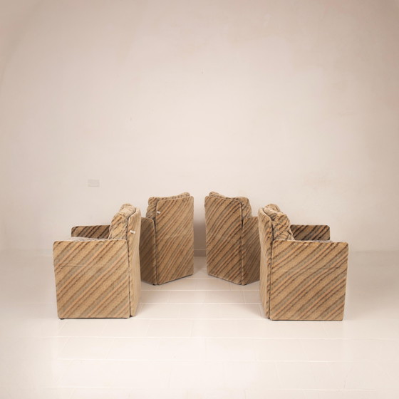 Set van 4 Salpol Fauteuils van Angelo Mazzola in samenwerking met Missoni – Velvet (photo 5 of 19)