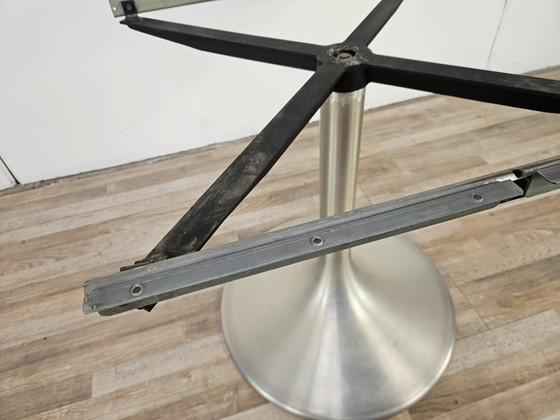 Image 1 of Extendable 1970s chrome-plated metal table