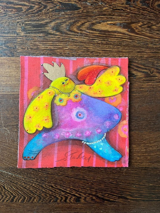 Signed work in mixed media Sabine Tuchel