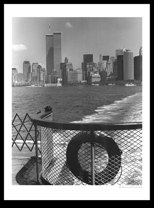 Bliss, Christopher - Lower Manhattan vanaf de Staten Island Ferry - Kunstdruk