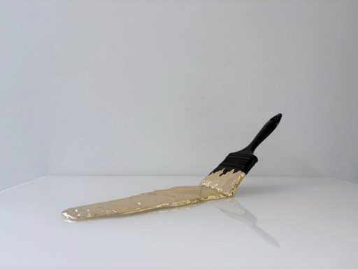 Santicri – Gold Brush – sculptuur 29/100 – Pop Art Style – decoratieve objecten, Plastic