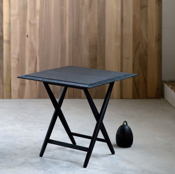 Image 1 of 1x Zanat Piano Table pliante angulaire | Erable noir, Ludovica & Roberto Palomba