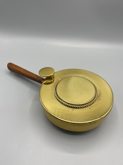 Antique Brass and Wood Table Valet - Circa – decoratieve objecten (photo 2 of 8)