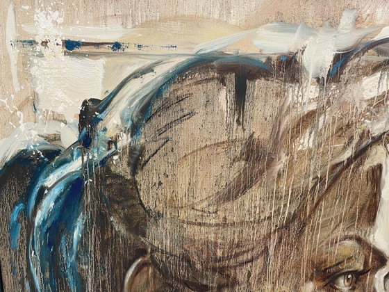 Image 1 of René Rikkelman - portrait in oil on canvas