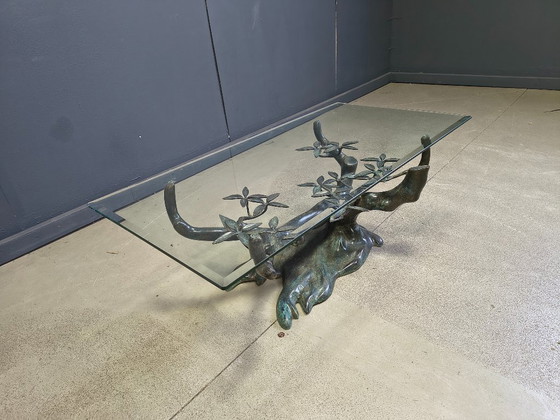 Image 1 of Table basse vintage bonsaï de Willy Daro, années 1970