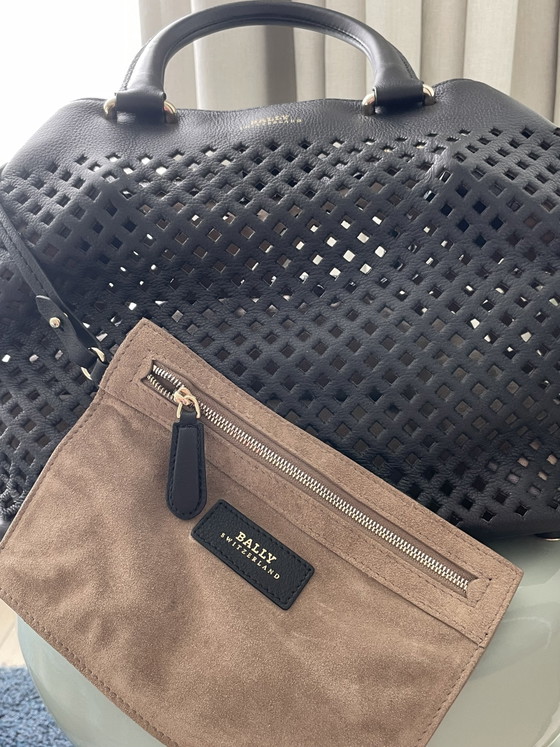 Image 1 of Bally black pristine handbag