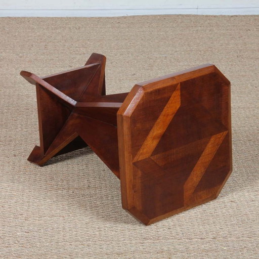 Tavolino/comodino in legno in stile Art Déco, 1930