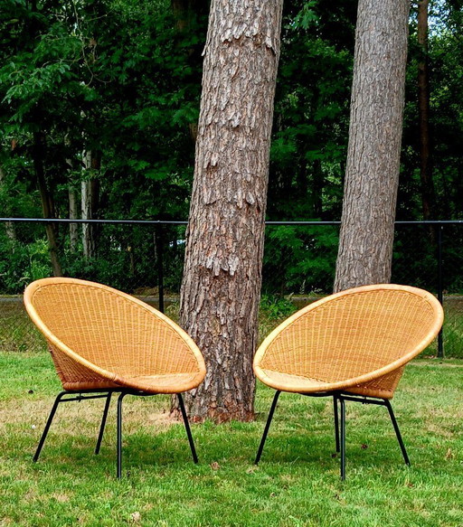 2 fauteuils/chaises en osier