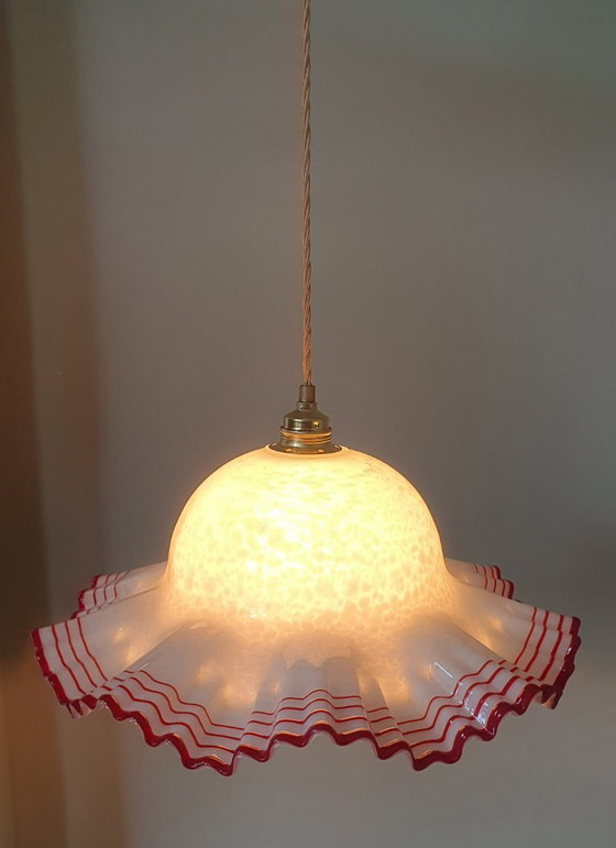 Image 1 of Grande paralume vintage in vetro di Murano - (presumibilmente) De Majo, Italia