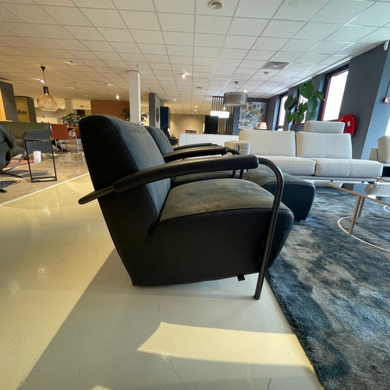 Image 1 of Leolux Scylla Sessel mit Hocker (2er-Set)