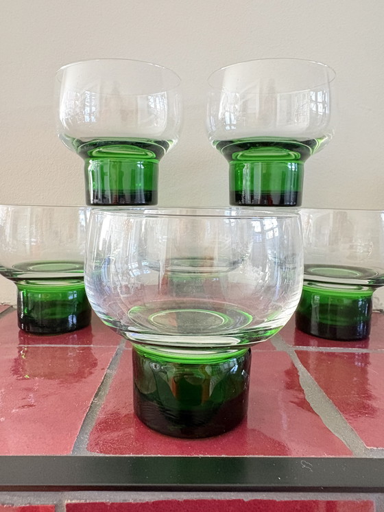 Image 1 of Vintage Luminarc wijnglazen likeurglazen 6x