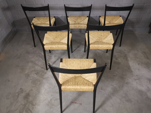 6 x fully restored S2 S11 chairs by Alfred Hendrickx for Belform