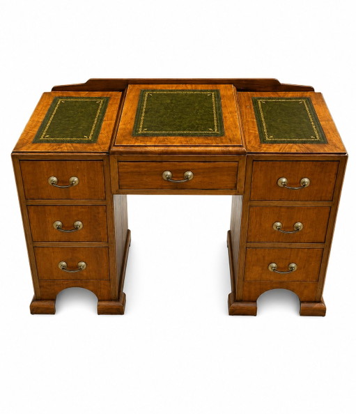 Bureau Secrétaire à Caissons Style Anglais – Wood, Leather