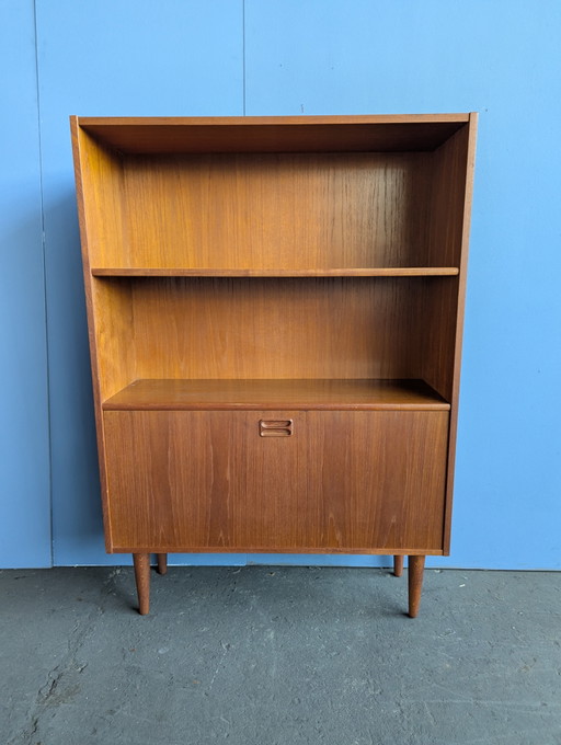 Mobile bar/libreria vintage in teak - Clausen Danimarca – boekenkasten, Wood