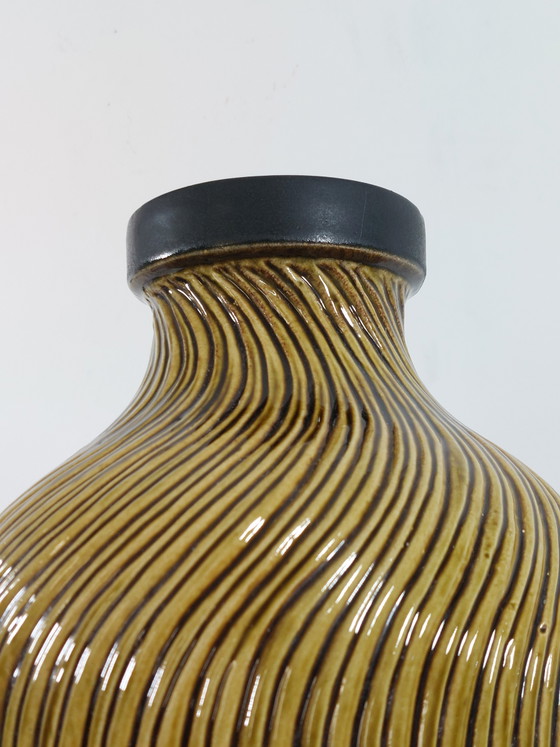 Image 1 of Large yellow vintage ceramic floor vase, Carstens Tönnieshof