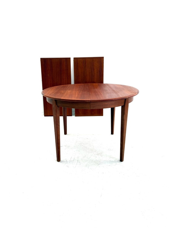 Vintage verlengbare Deense teakhouten eettafel ‘60 (photo 2 of 14)