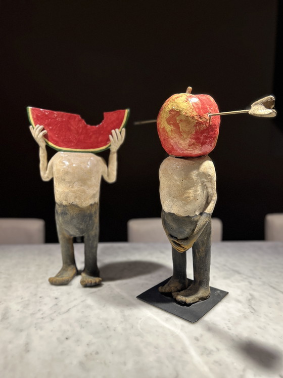 Image 1 of 2 x esculturas cerámicas Pierre Sgamma