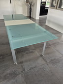 B&B Italia Glas-Esstisch