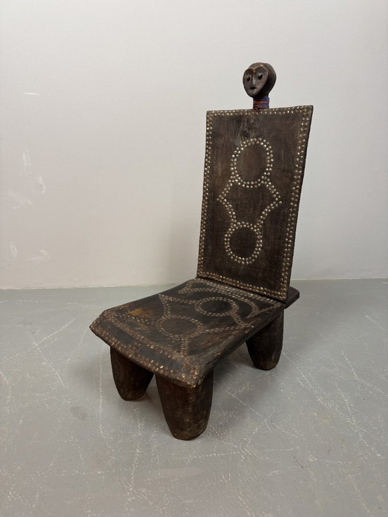 Image 1 of Sedia cerimoniale del re africano, inizio metà secolo, Tanzania, anni '40