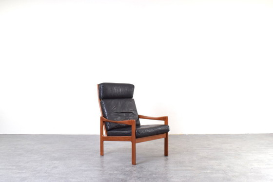 Image 1 of Mid-Century Teak Lounge Chairs by Illum Wikkelsø for Niels Eilersen, 1960s.