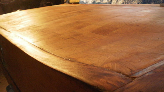 Image 1 of antique butcher table [1]