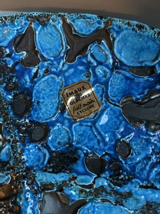 Image 1 of Assiette apéritive Émaux des Glaciers 