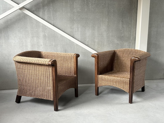 Image 1 of Vintage rotan armchairs (2)