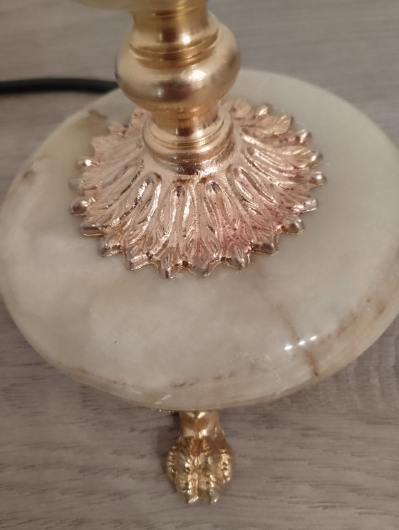 Image 1 of Vintage neoklassieke lamp in onyxbrons, volledig gerestaureerd.