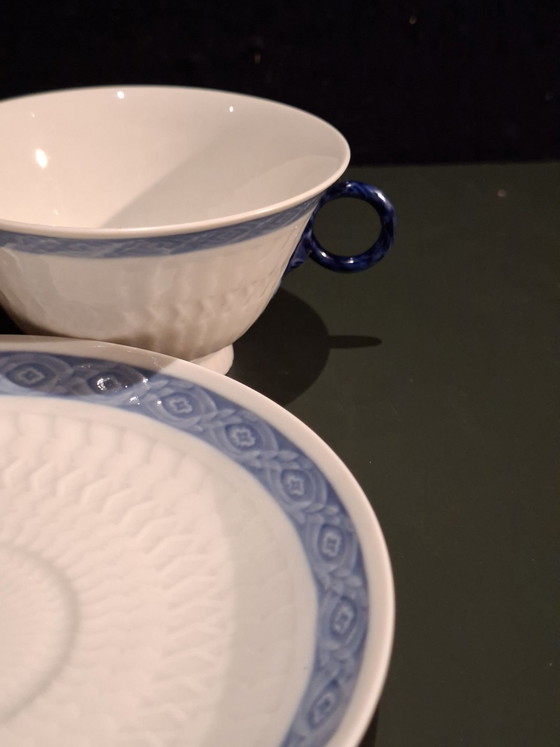 Royal Copenhagen aussi série "Blauwe waaier", Art de la table, Porcelaine, Bleu (photo 4 sur 7)