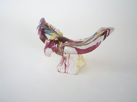 Image 1 of Sculpture d'oiseau en céramique, design italien, années 1970, fabricant : F. Ferroni