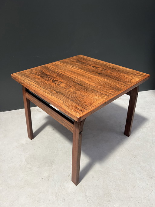 Mesa auxiliar de madera de wengué, años 70 