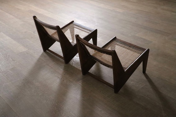 Image 1 of Pierre Jeanneret Kangaroo Chairs PJ-SI-59, Indien, 1955