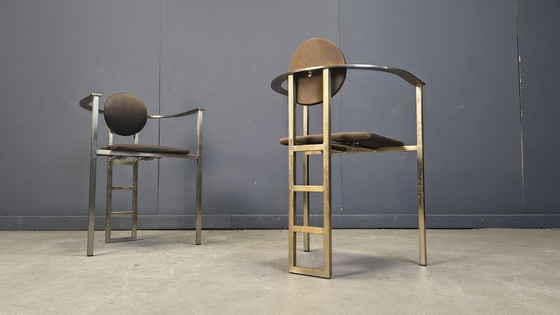 Image 1 of Post modern dining chairs by Belgochrom, set of 6 - 1980s