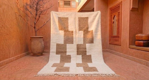 Authentiek traditioneel handgemaakt tapijt van puur wol, 250/350 cm – Alberto Bazzani, vloerkleden en tapijten, Wool