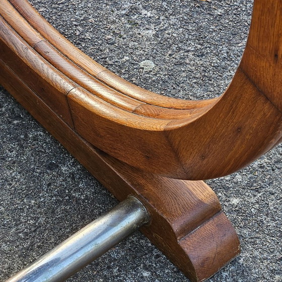 Image 1 of Französischer Art-déco-Esstisch – Ausziehbarer antiker Esstisch – 1920er Jahre