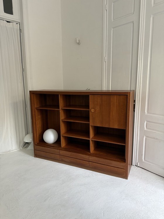 Image 1 of Vintage Scandinavian teak bookcase, 1970s