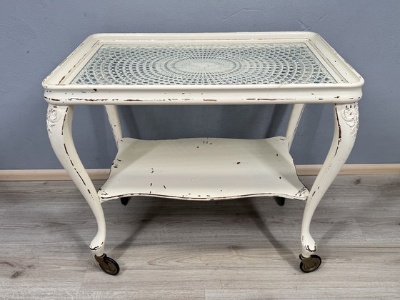 Image 1 of Chippendale serving trolley with webbing top