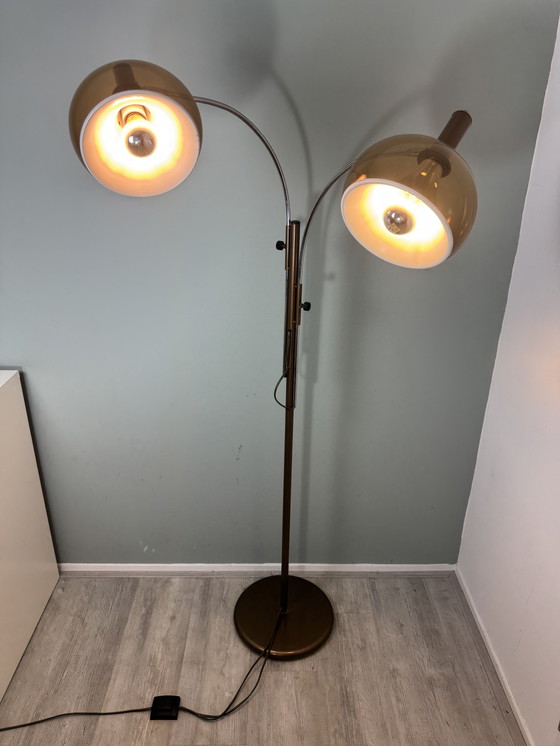 Image 1 of Vintage space age Dijkstra vloerlamp trompet Mushroom