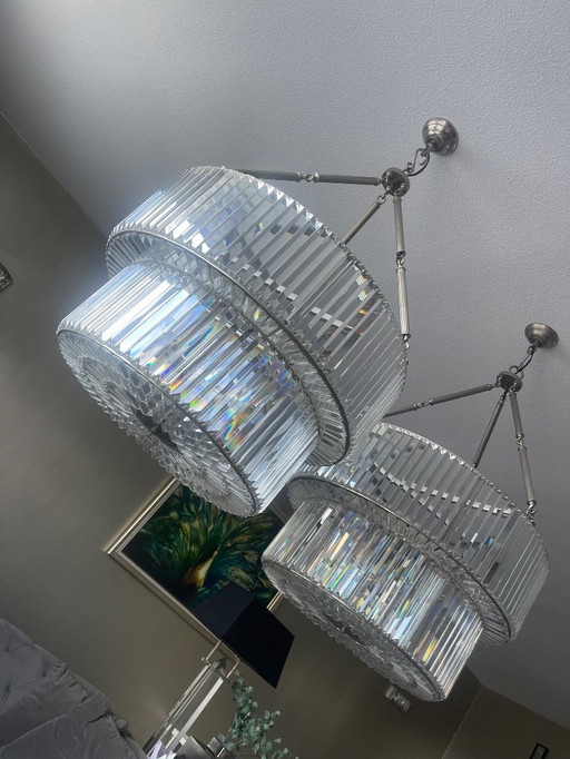 Lampes Eichholtz en cristal Infinitu Double Chrome