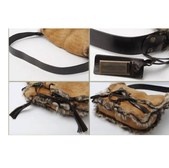 Dolce & Gabbana Double-Sided Genuine Leather and Fur Bag – Crossbody bags, Suede (photo 4 of 5)