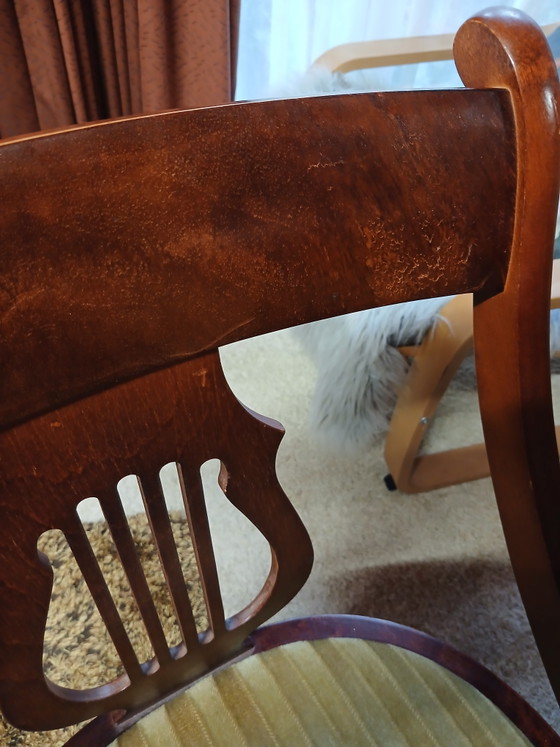 Set di quattro sedie da pranzo classiche a forma di gondola – Velvet, Wood (photo 12 of 15)