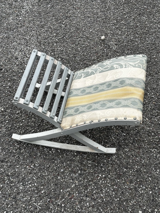 Sessel im Louis XV-Stil mit passendem Fußhocker – 20. Jahrhundert – Style Louis XV, Wood, Textile (photo 13 of 15)