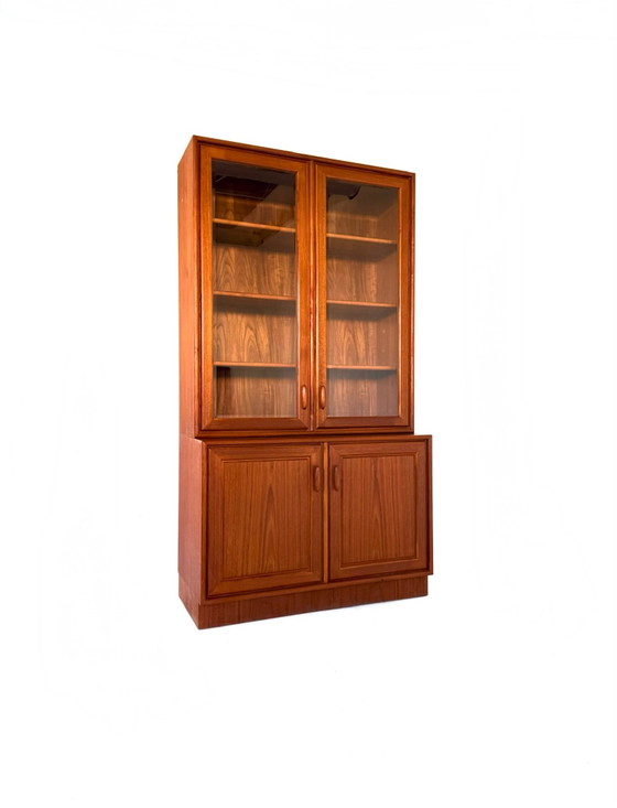Vintage Teak Display Cabinet, Heinrich Riestenpatt ‘60, Glass, Wood, Brown (photo 2 of 14)