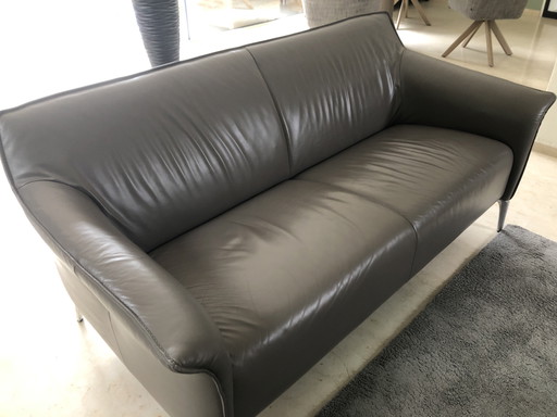 Sofá de cuero Leolux de 2,5 plazas en venta