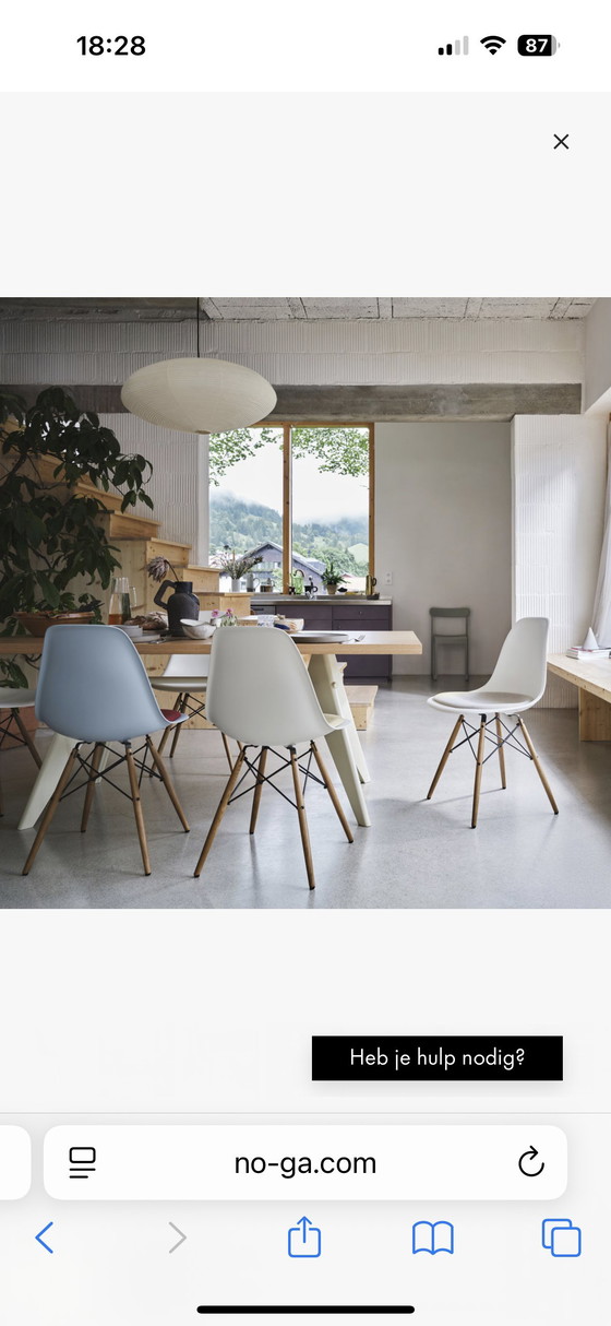 Image 1 of 2 x sedia Vitra Eames DSW in acero scuro