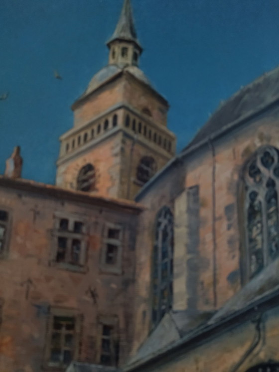 Painting, Old Painting by Hans Franz Edmund Killian - dated 1907, Art, Wood, Canvas, Blue (photo 3 of 13)